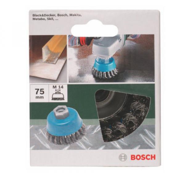 Bosch 75mm Knotted Wire Cup Brush M14 #2 image