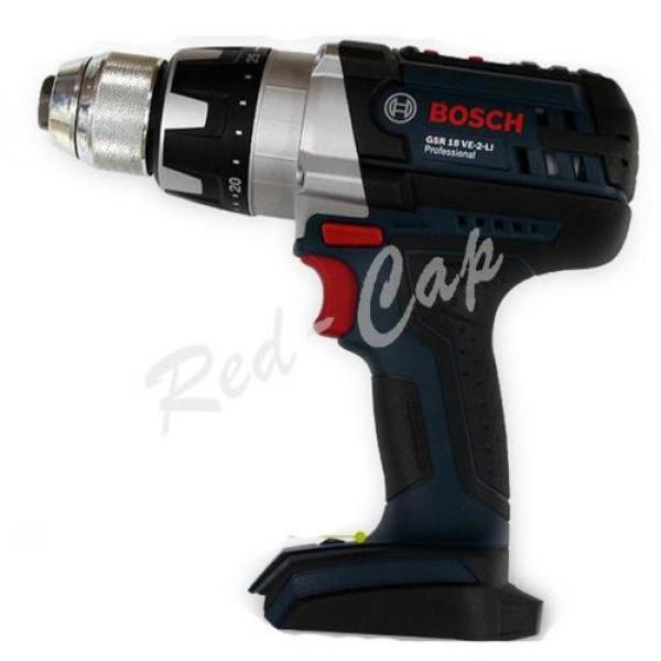 NEW BOSCH GSR18VE-2-LI Rechargeable Drill Driver Bare Tool - Body Only E #2 image