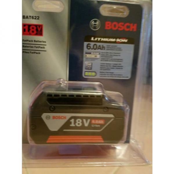 reduced ! bosch 18 volt lithium 6.0 A.H battery   n.i.b #1 image