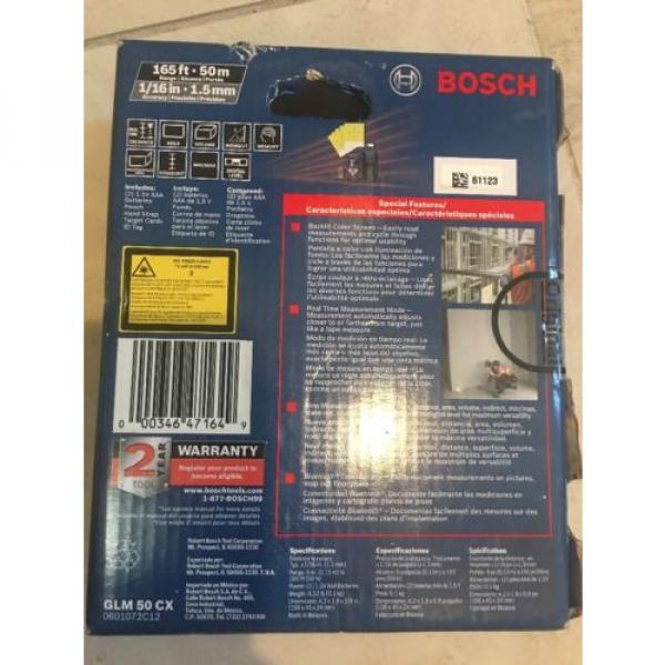 Bosch GLM 50 CX 165 ft. Laser Measure with Bluetooth and Full-Color Display #3 image