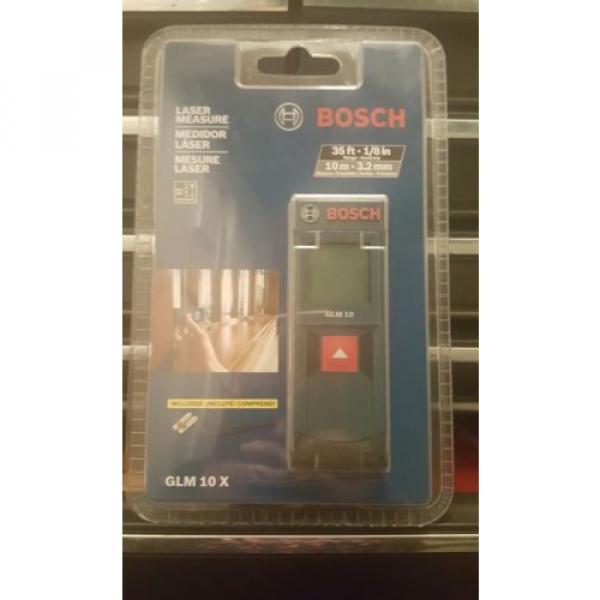 Bosch 35ft Laser Measure GLM 10 X 1/8&#034; Accuracy Includes Batteries and Stra New #1 image