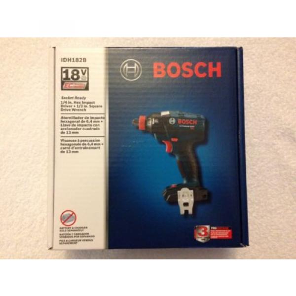 New Bosch 18V IDH182B Hex Brushless 1/4&#034; &amp; 1/2&#034; Socket Ready Impact Driver NIB #5 image