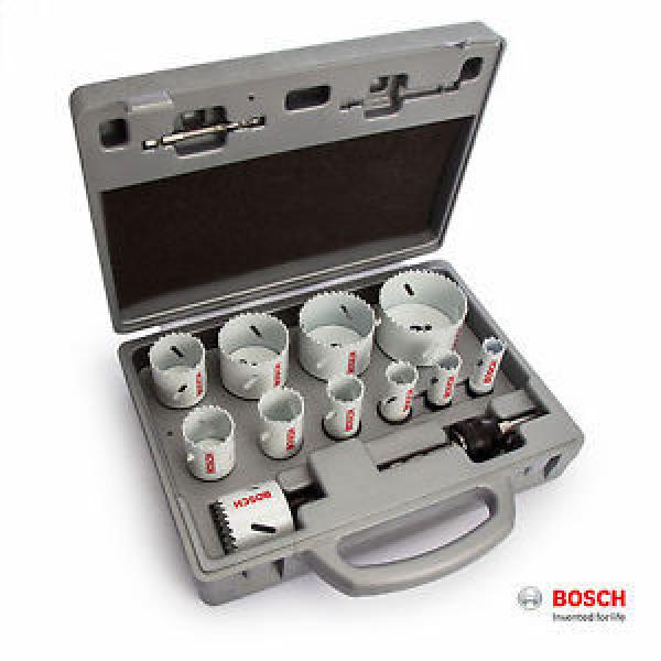 Bosch 14 Piece Progressor Holesaw Set 2608584667 19mm - 76mm &amp; HSS Pilot Drills #1 image