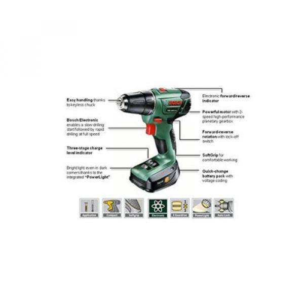 Bosch PSR 1440 LI-2 Cordless Drill Driver with 14.4 V Lithium-Ion Battery #5 image