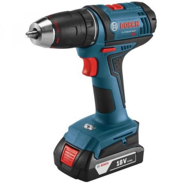 Drill Driver Kit 18 Volt Lithium-Ion Cordless Electric 1/2 in. Compact Bosch #2 image