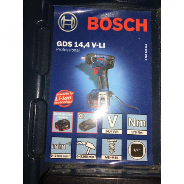 Bosch GDS 14,4 V-Li Professional 2 x 3.0 Ah (0 601 9A1 T73)  Impact Wrench SET #3 image