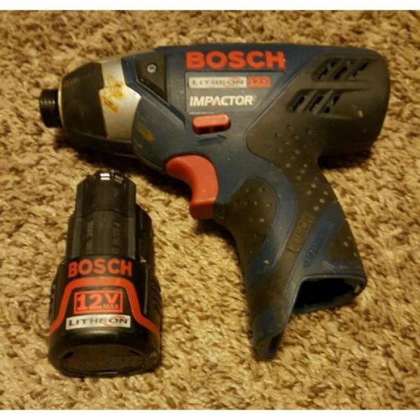 Litheon bosch 12v impact and drill x2 batteries and charger #3 image