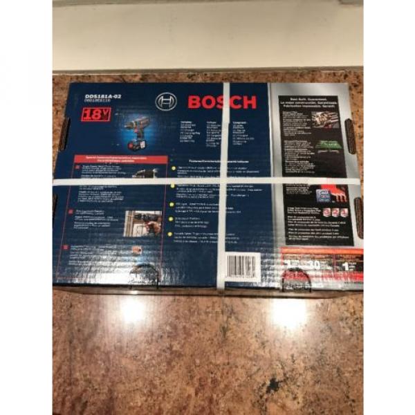 Bosch 18V Cordless Lithium-Ion Tough Drill Driver DDS181A-02 New #2 image