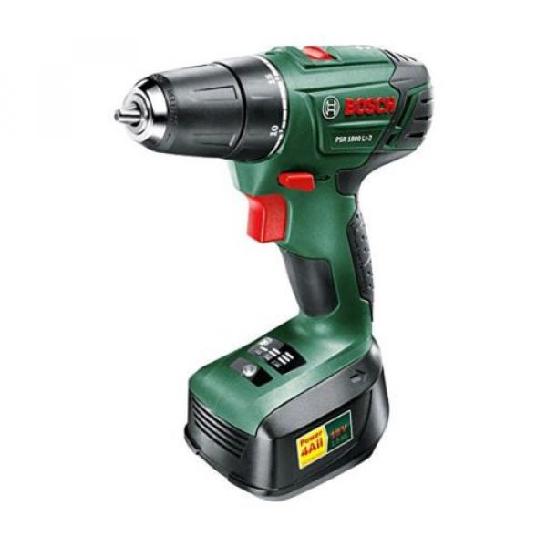 Bosch PSR 1800 LI-2 Cordless Drill Driver with 18 V Lithium-Ion Battery #1 image