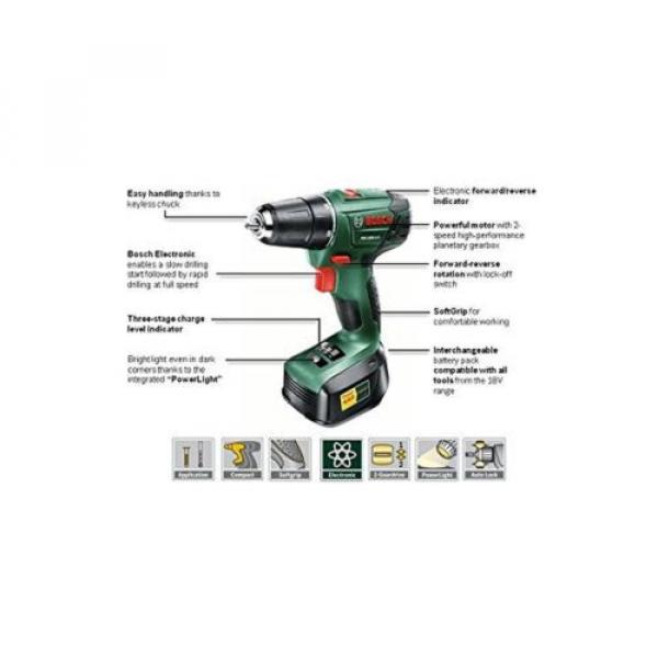 Bosch PSR 1800 LI-2 Cordless Drill Driver with 18 V Lithium-Ion Battery #5 image