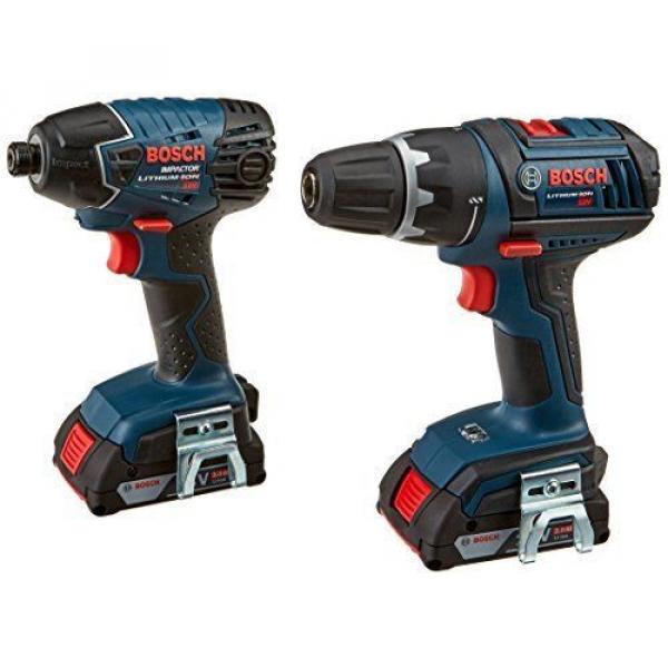 Drill Drivers Bosch 18 Volt Lithium Ion Power Hand Combo Kit Fix Wood Tool Set #2 image
