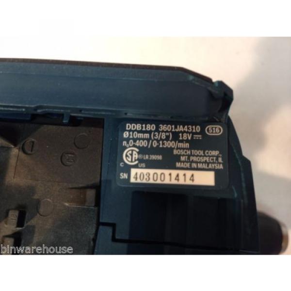 Bosch DDB180 NEW 18V Li-Ion Compact 3/8&#034; Cordless Drill Driver &amp; Bat609 #7 image