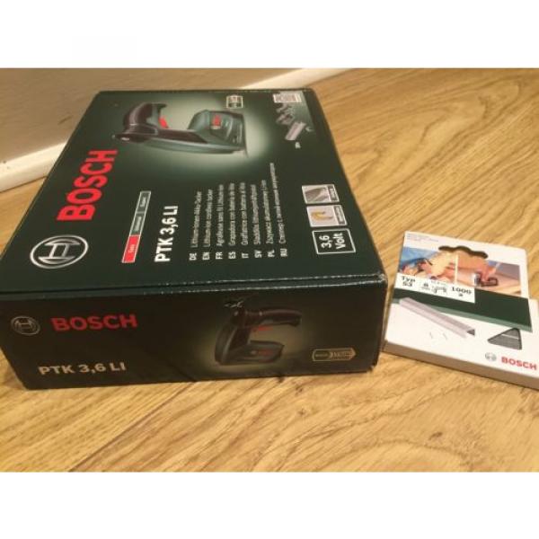 New Bosch PTK 3.6 LI 3.6v Cordless Staple Gun+Bosch1000 extra staples 8mm #3 image