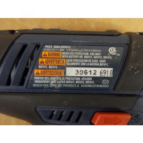 NEW Bosch PS21 12 Volt MAX Lithium Cordless Drill Pocket Driver (BareTool) #2 image