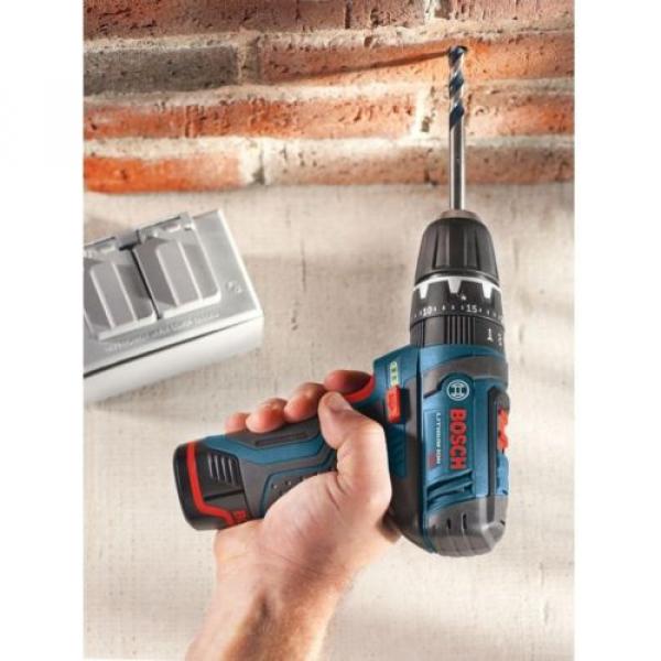 12 Volt Lithium Ion Cordless 3/8 inch Variable Speed Hammer Drill Driver New #6 image