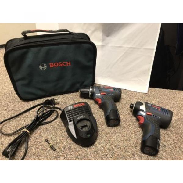 Bosch PS31 12V Max 3/8&#034; Cordless Drill PS41 1/4&#034; Impact Driver Li Ion Combo #1 image