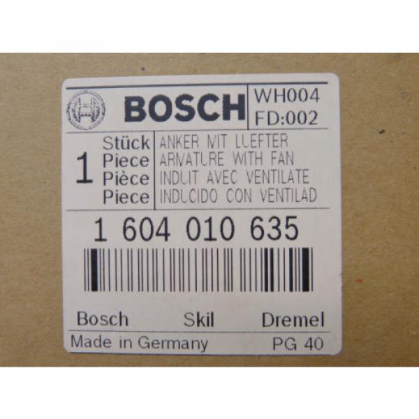 BOSCH ARMATURE WITH FAN  1604 010 635 WH004 NEW OEM GENUINE  MADE IN GERMANY #3 image