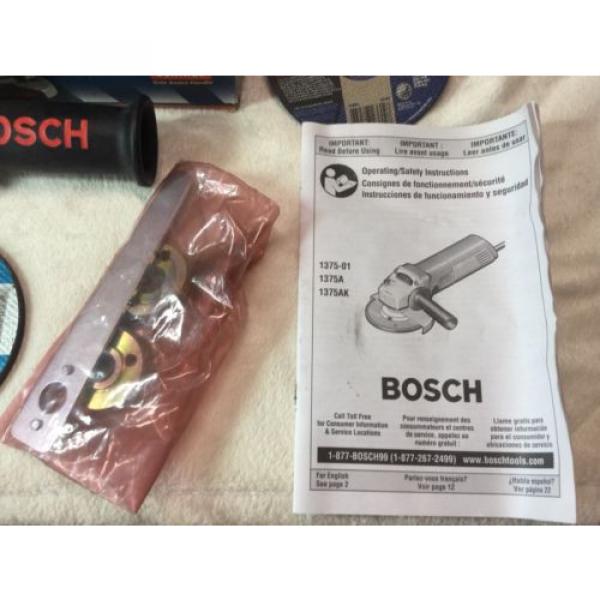 Bosch 4-1/2&#034; Angle Grinder #1375-01 6 Amp NEW With Extras #4 image