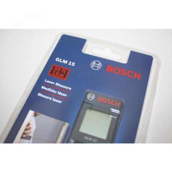 NEW BOSCH GLM15 50FT Lightweight Portable Battery Operated Laser Measure #4 image