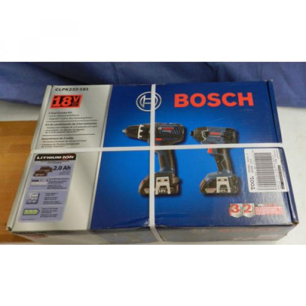 Bosch CLPK232-181 18V Cordless Lithium-Ion Drill Driver and Impact Driver Kit #1 image
