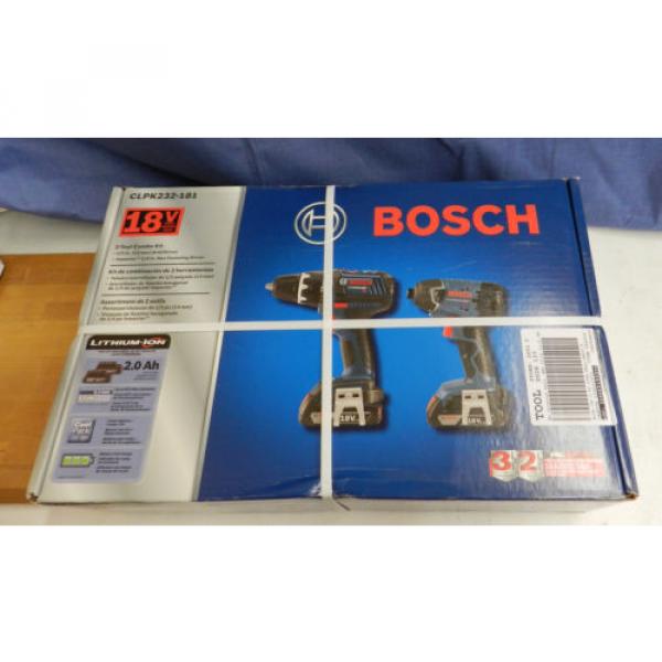 Bosch CLPK232-181 18V Cordless Lithium-Ion Drill Driver and Impact Driver Kit #2 image