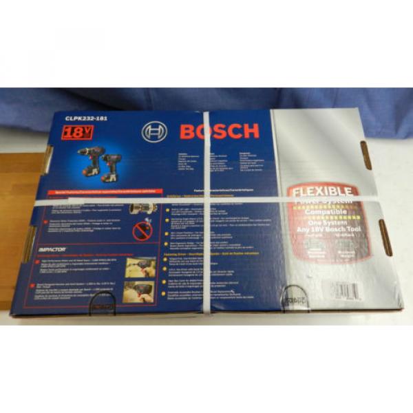 Bosch CLPK232-181 18V Cordless Lithium-Ion Drill Driver and Impact Driver Kit #4 image