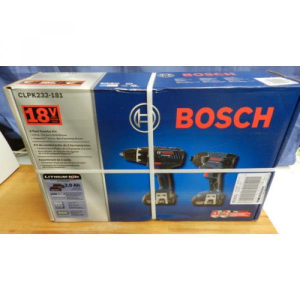 Bosch CLPK232-181 18V Cordless Lithium-Ion Drill Driver and Impact Driver Kit #6 image