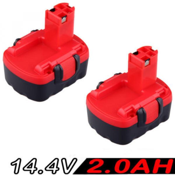 2x 14.4V 2.0AH Battery For Bosch BAT038 BAT040 BAT140 2607335276, 2607335533 #1 image