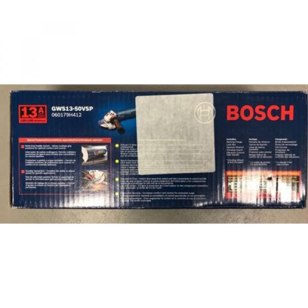 New Bosch 5-Inch Variable Speed Angle Grinder  GWS13-50VSP-Factory New, Sealed #2 image