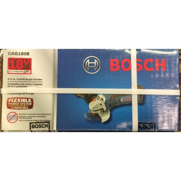 *NEW IN BOX* Bosch 18V Li-Ion Cordless 4 1/2&#034; Cutoff/Angle Grinder CAG180B #1 image