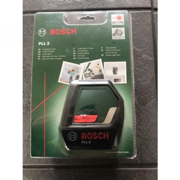 Bosch PLL 2 Cross Line Laser with Digital Display Fast Free P&amp;P New In Box #1 image