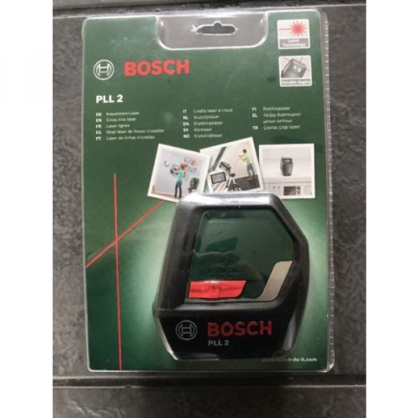 Bosch PLL 2 Cross Line Laser with Digital Display Fast Free P&amp;P New In Box #3 image