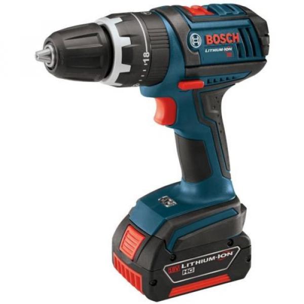 Bosch Lithium-Ion 1/2in Hammer Drill Concrete Driver Kit Cordless Power Tool 18V #1 image