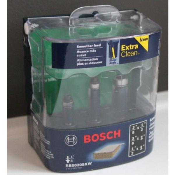 BOSCH 1/4&#039;&#039; Shank Laminate Trim Set RBS020SXW Extra Clean Smooth Feed New In Box #1 image