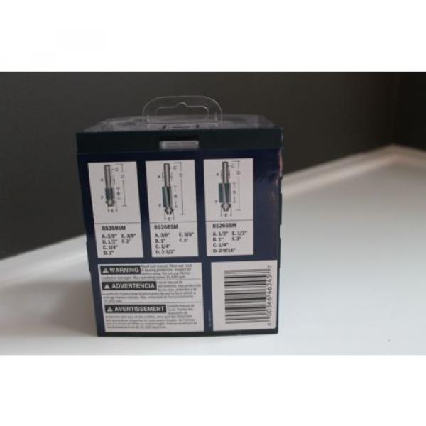 BOSCH 1/4&#039;&#039; Shank Laminate Trim Set RBS020SXW Extra Clean Smooth Feed New In Box #4 image