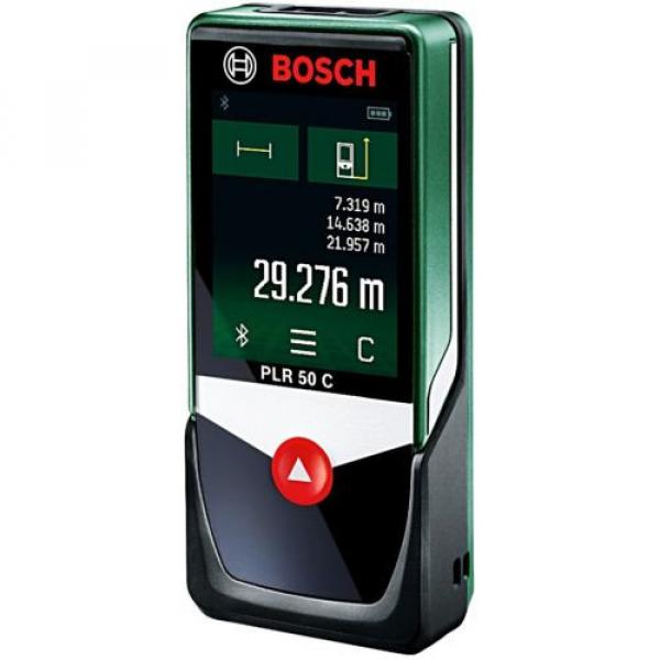 Bosch Range Finder PLR50-C Touch Screen Laser Measuring App Distance Area Volume #2 image