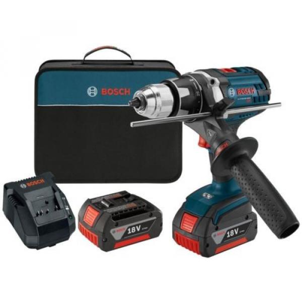 Bosch Lithium-Ion Drill/Driver Cordless Power Tool Kit 1/2in 18V Keyless BLUE #1 image