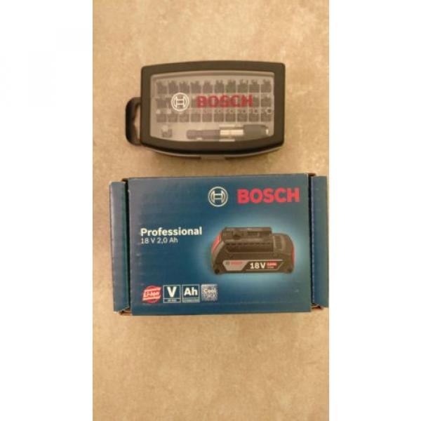 Perceuse-visseuse électrique sans fil Bosch GSR 18 Li PRO + 1 Batterie + Embouts #3 image