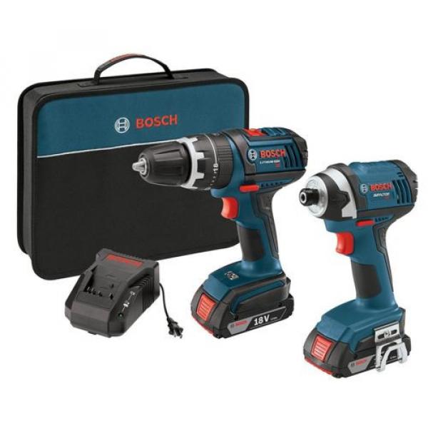 Bosch CLPK244-181 18-volt Lithium-Ion 2-Tool Combo Kit with 1/2-Inch Hammer Dril #1 image