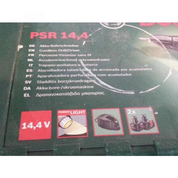 BOSCH PSR 14,4 V Akkuschrauber Akkubohrschrauber + Ersatzakku &amp; Koffer #3 image