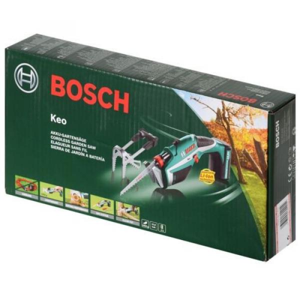 Bosch Sierra sin cuerda de jardín Keo+Hoja 10,8 V,Máx. ø 80 mm Capacidad corte #1 image