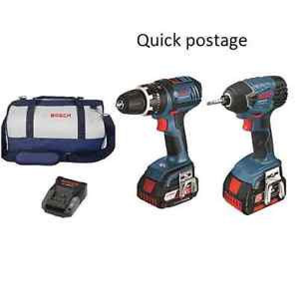 Bosch Blue 18V Lithium-ion 2 Piece Cordless Drill Kit #1 image