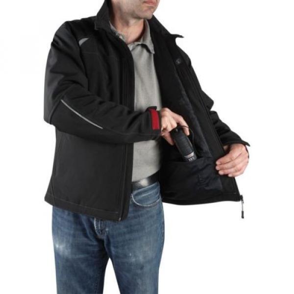 Men&#039;s Black Heated Jacket Kit 12 Volt Lithium-Ion Cordless Compact Jobsite Radio #6 image