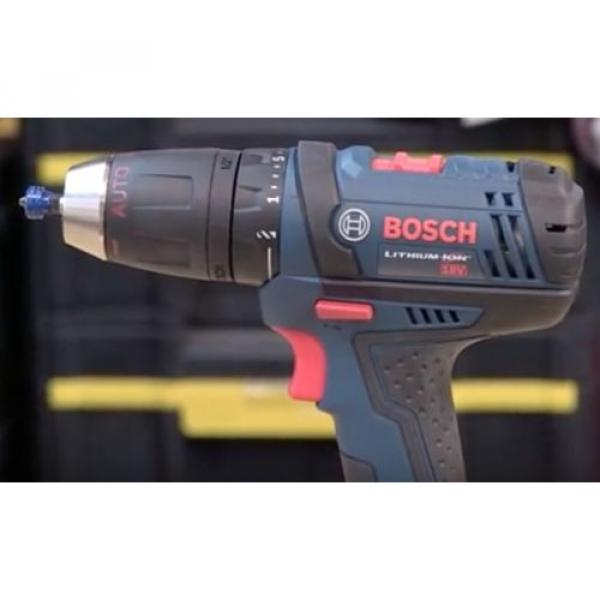 Bosch Cordless Drill Kit 18 Volt Lithium Ion Tough Driver Compact Ddb181 02 Soft #2 image