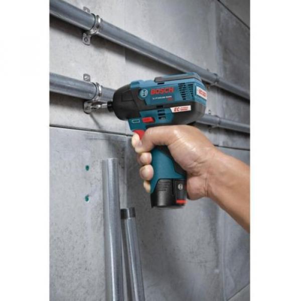 Impact Driver Tool Kit 12-Volt MAX Cordless Variable Speed 2600 RPM 1/4&#034; Bosch #4 image
