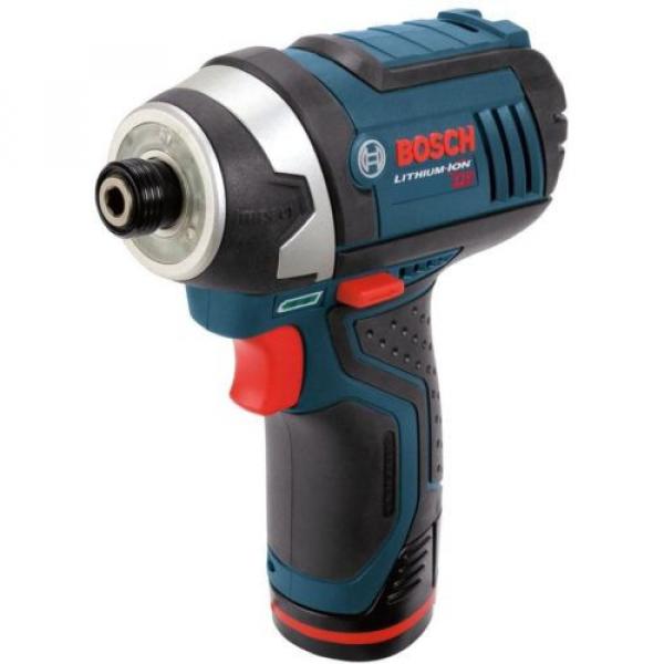 Bosch Lithium-Ion Impact Driver/Drill Cordless Power Tool Kit 1/4&#034; 12V PS41-2A #2 image