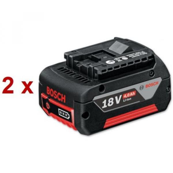 2x Bosch 18V 4.0AH COOLPACK Professional Li-Ion battery - New #1 image