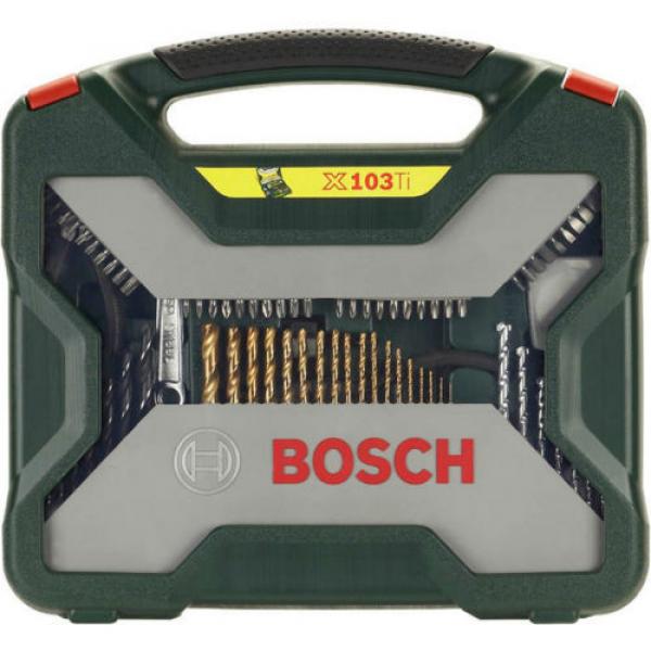 Bosch X-Line Titanium 103pcs. Drill Bit Set In Plastic Case GENUINE NEW #2 image