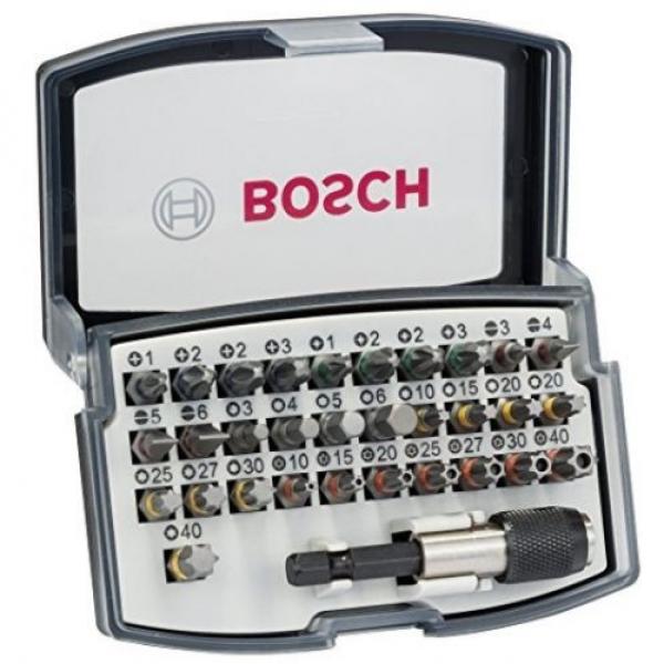 Bosch Screwdriver Bit Power Tool Set Of 32 with Quick Change Universal Holder #2 image