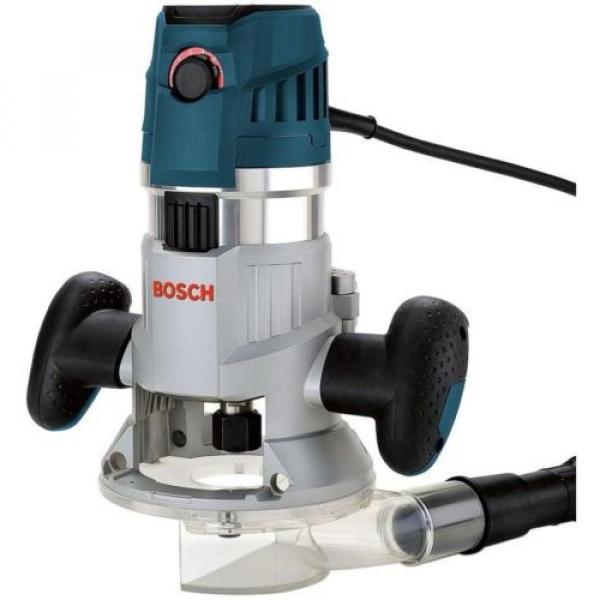 BOSCH Corded Electronic Fixed Base Router Kit NEW Excellent Woodworking Routing #4 image